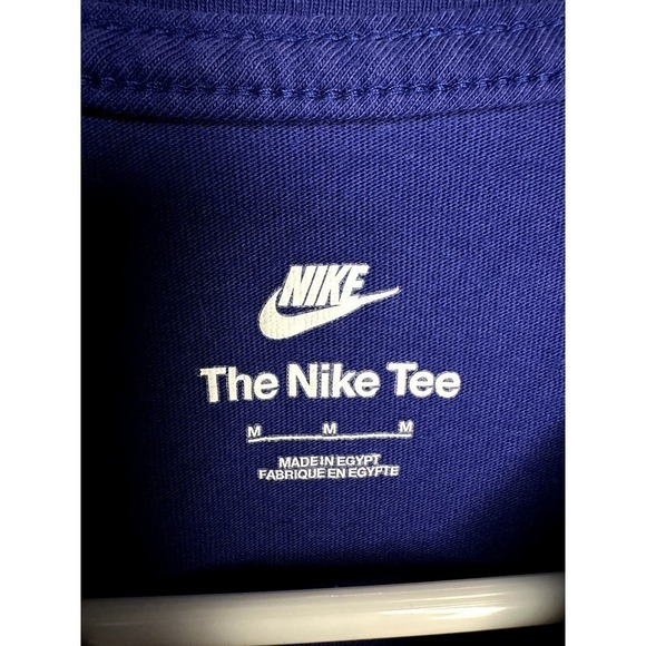 Nike Short Sleeve Twist Logo Mushroom Frog Graphic T-Shirt Blue Mens Size Medium - Picture 6 of 8